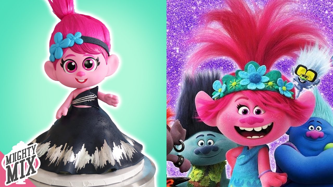 Trolls World Tour Poppy Doll Cake | Princess Cake Ideas | MiightyMix