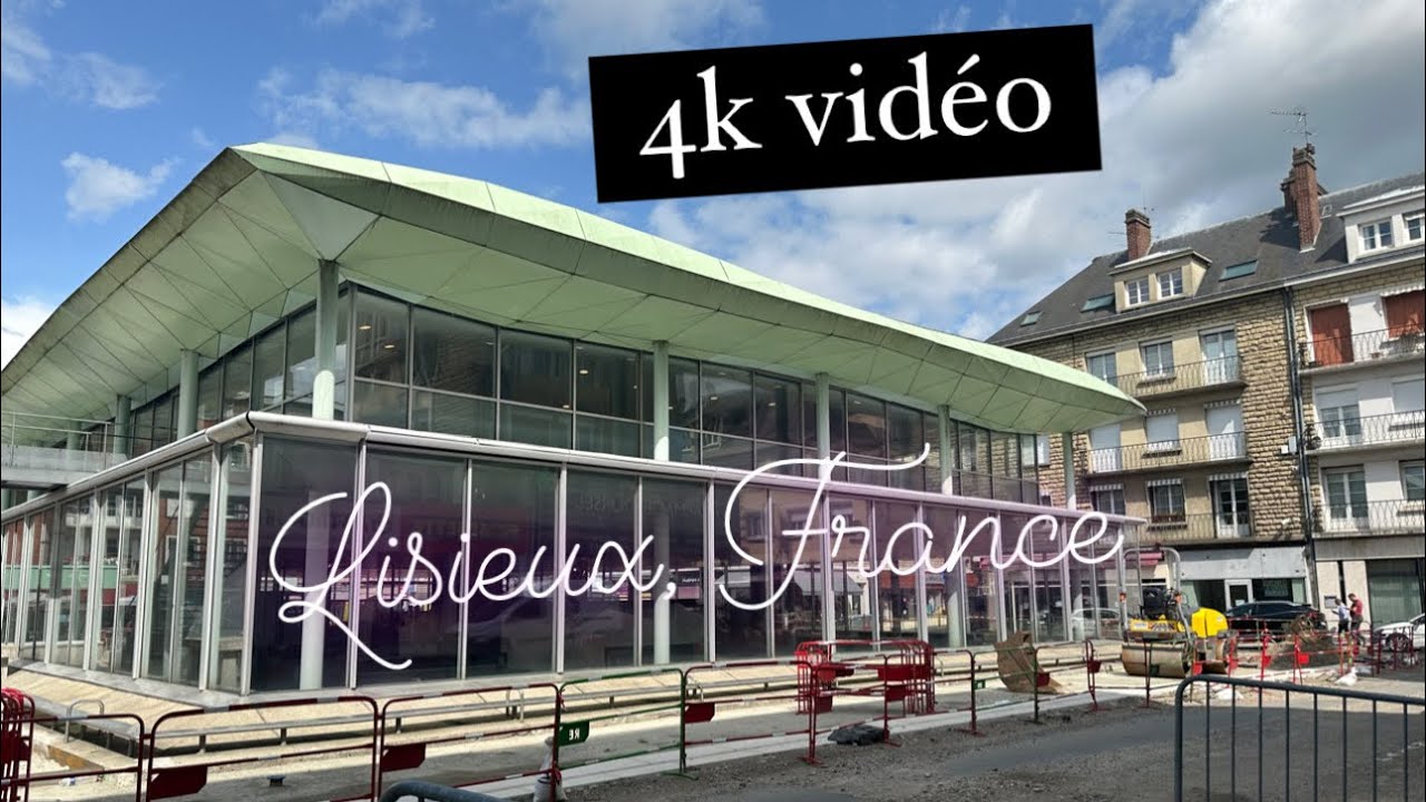 4K video Lisieux, France || HDR Walking in Lisieux,Normandie