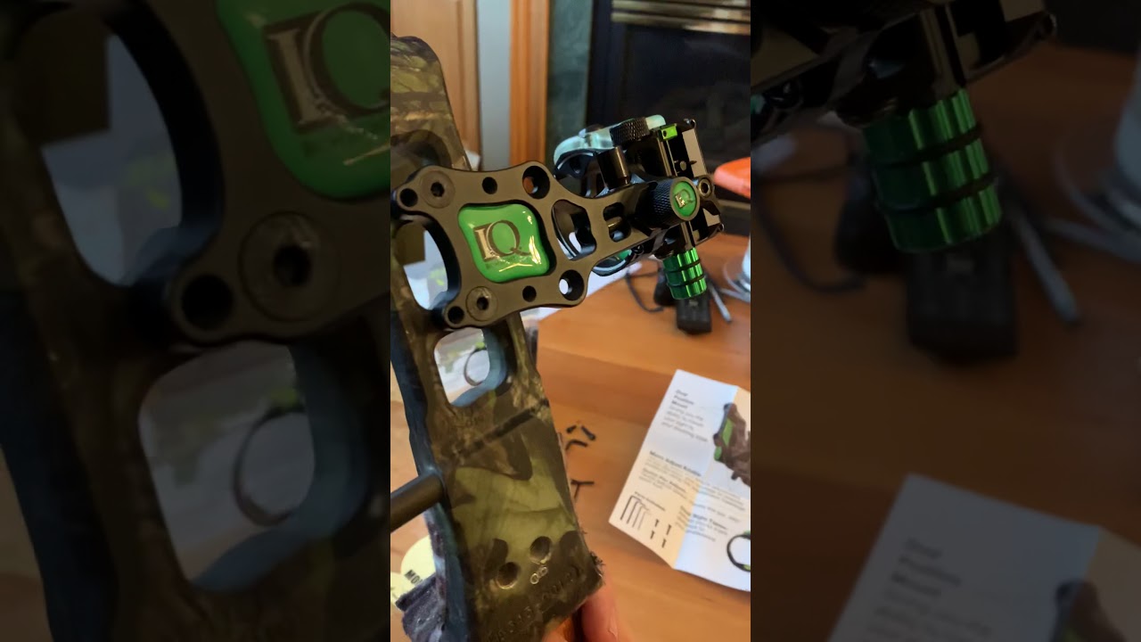 Iq pro one bow sight on the bow