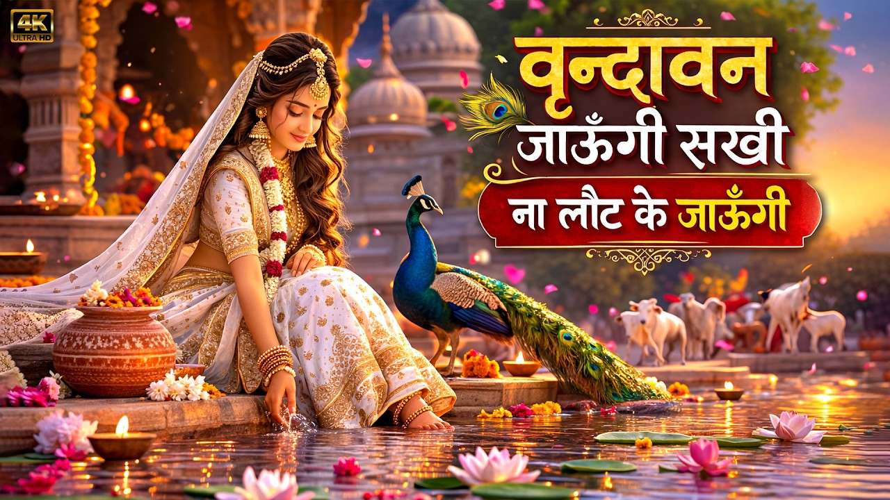 दिल छू लेने वाला कृष्ण भजन | Vrindavan Jaungi Sakhi Na Laut Ke Jaungi | Beautiful Krishna Bhajan