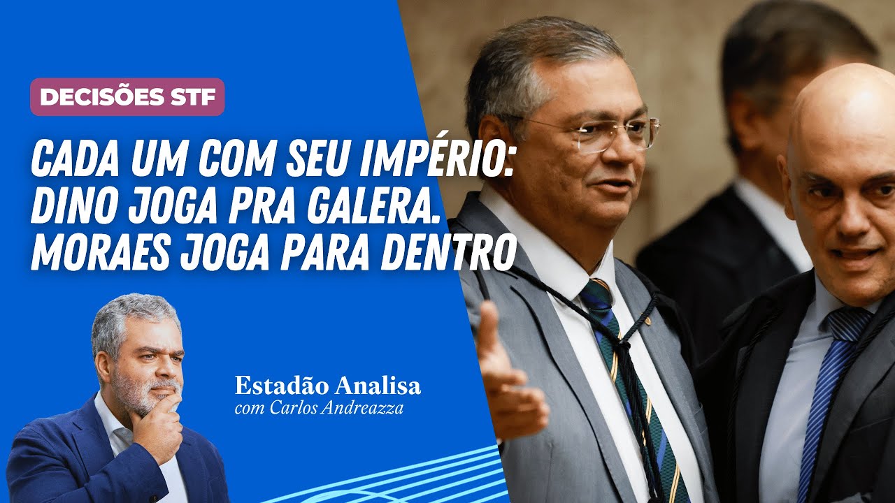 Cada um com seu império: Dino joga pra galera. Moraes joga para dentro | Estadão Analisa