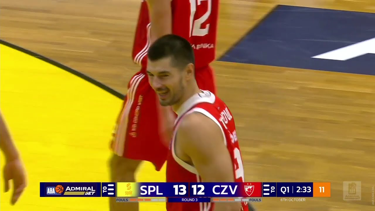 AdmiralBet ABA League 2024/25, Round 3 match: Split - Crvena zvezda Meridianbet (6.10.2024)