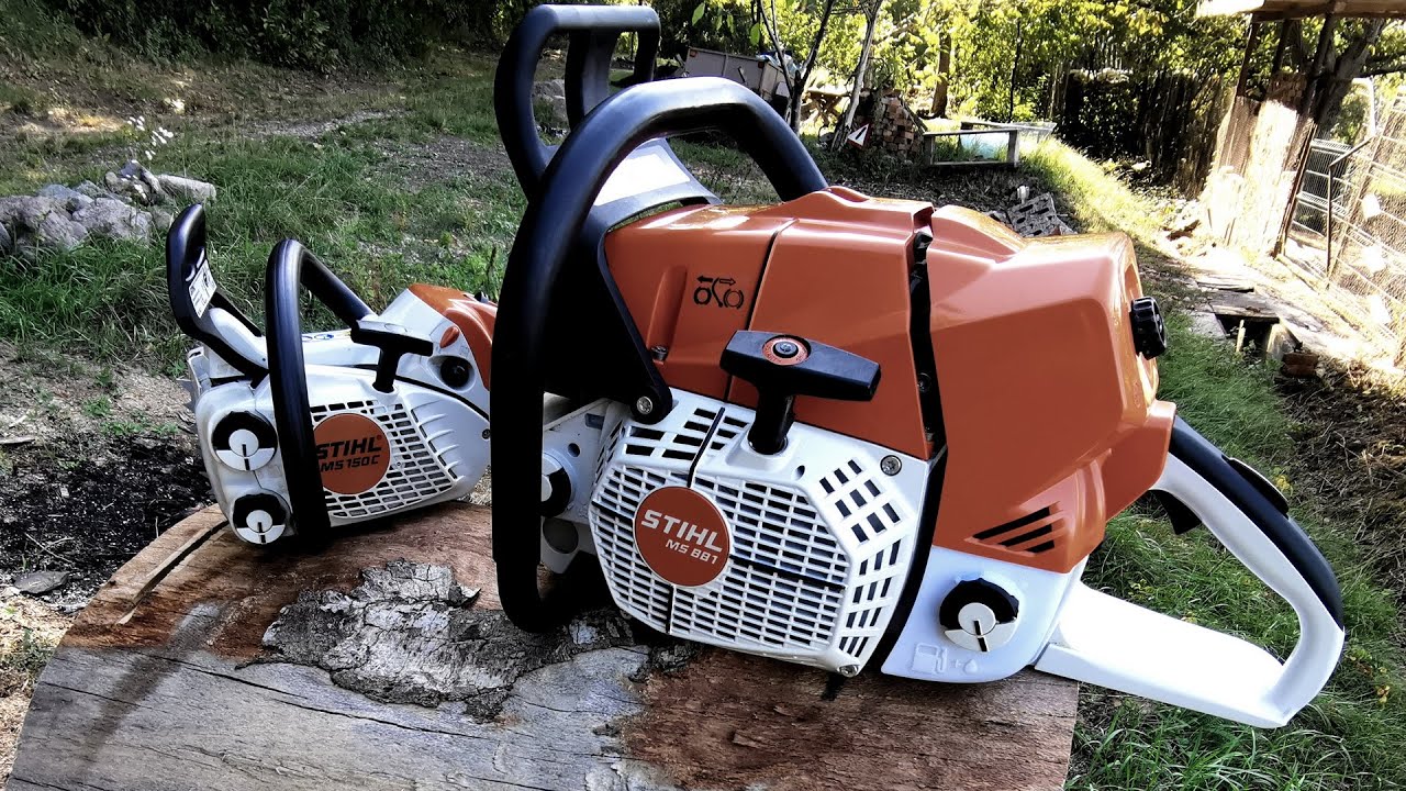 Stihl MS 881 & Stihl MS 150C (Biggest Stihl 