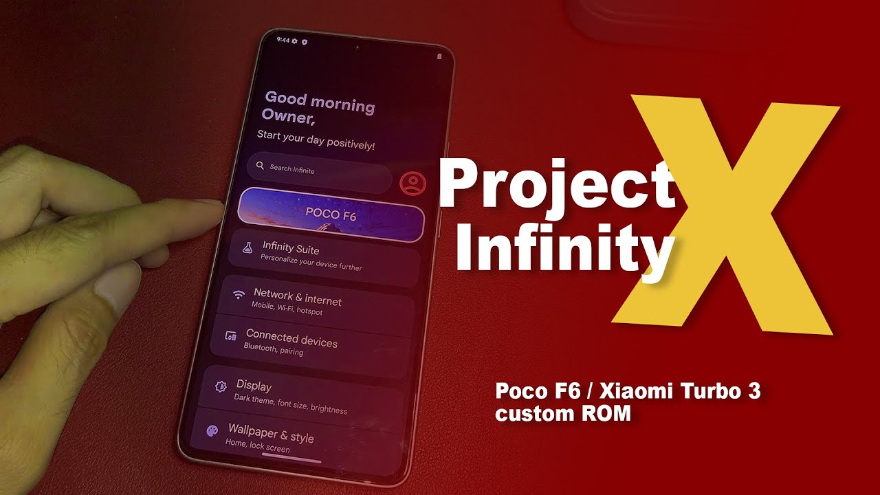 Project Infinity X ROM | Poco F6 (Xiaomi Turbo 3) | Простое руководство по прошивке