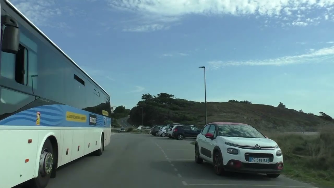 Driving From Pentrez 29550 Saint Nic To 29550 Plomodiern, Finistère Brittany France 30th August 2022