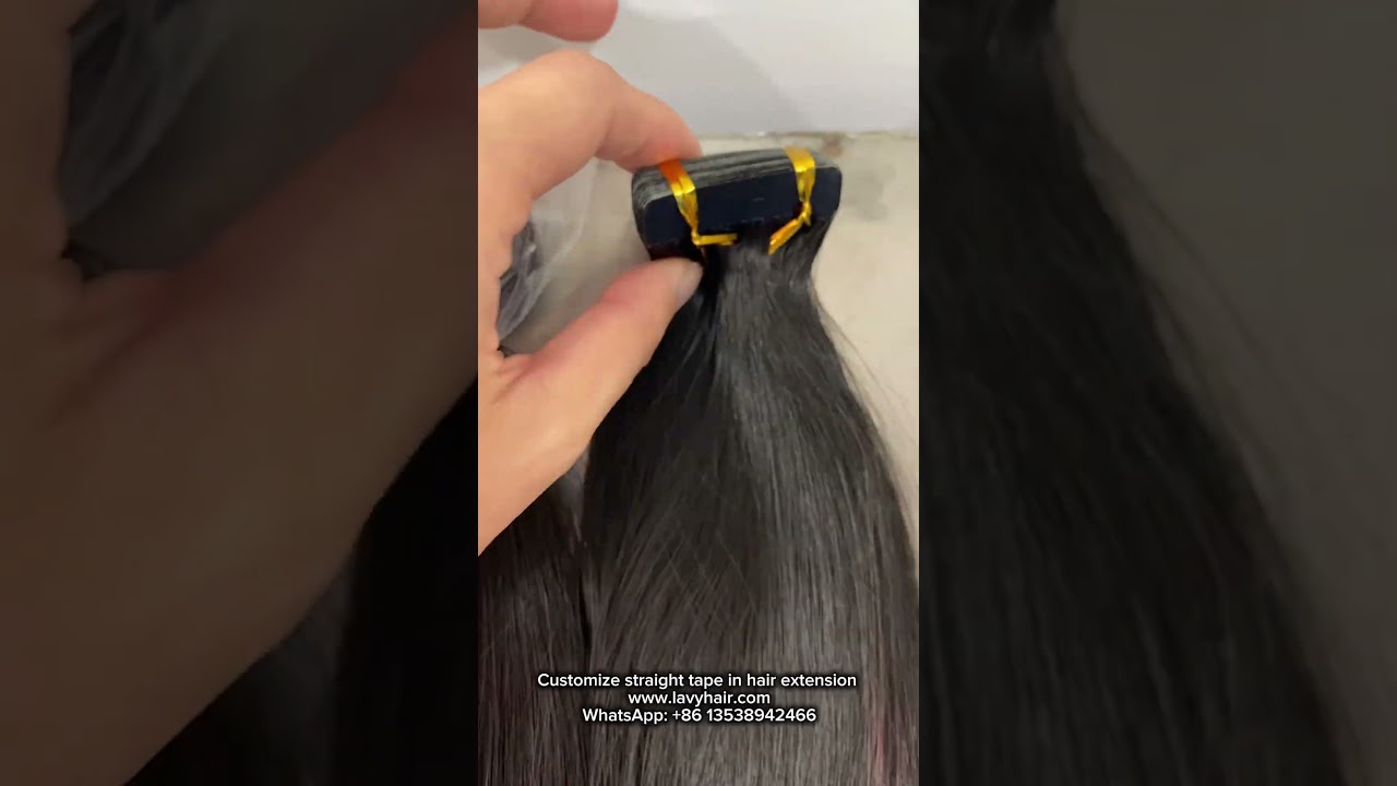 Lavyhair Customize straight tape in hair extension 28'  