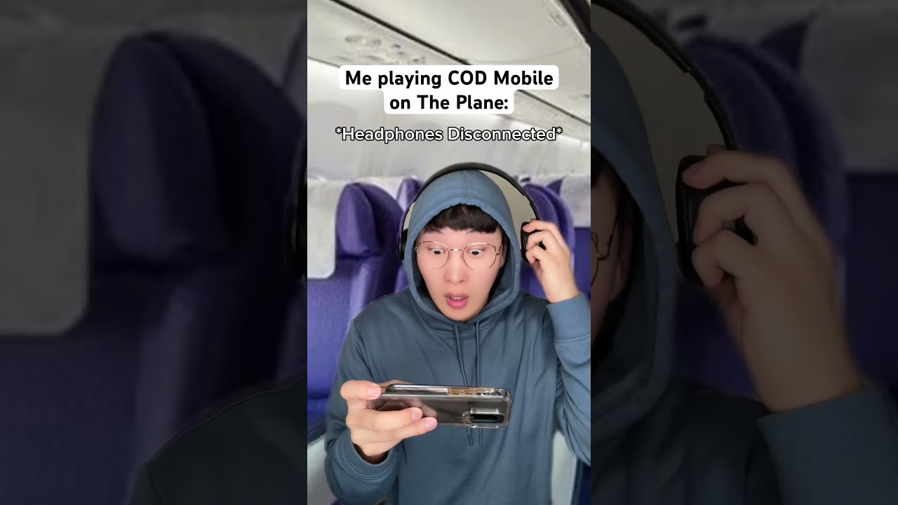 When You Play COD Mobile On The Plane #funny #shorts