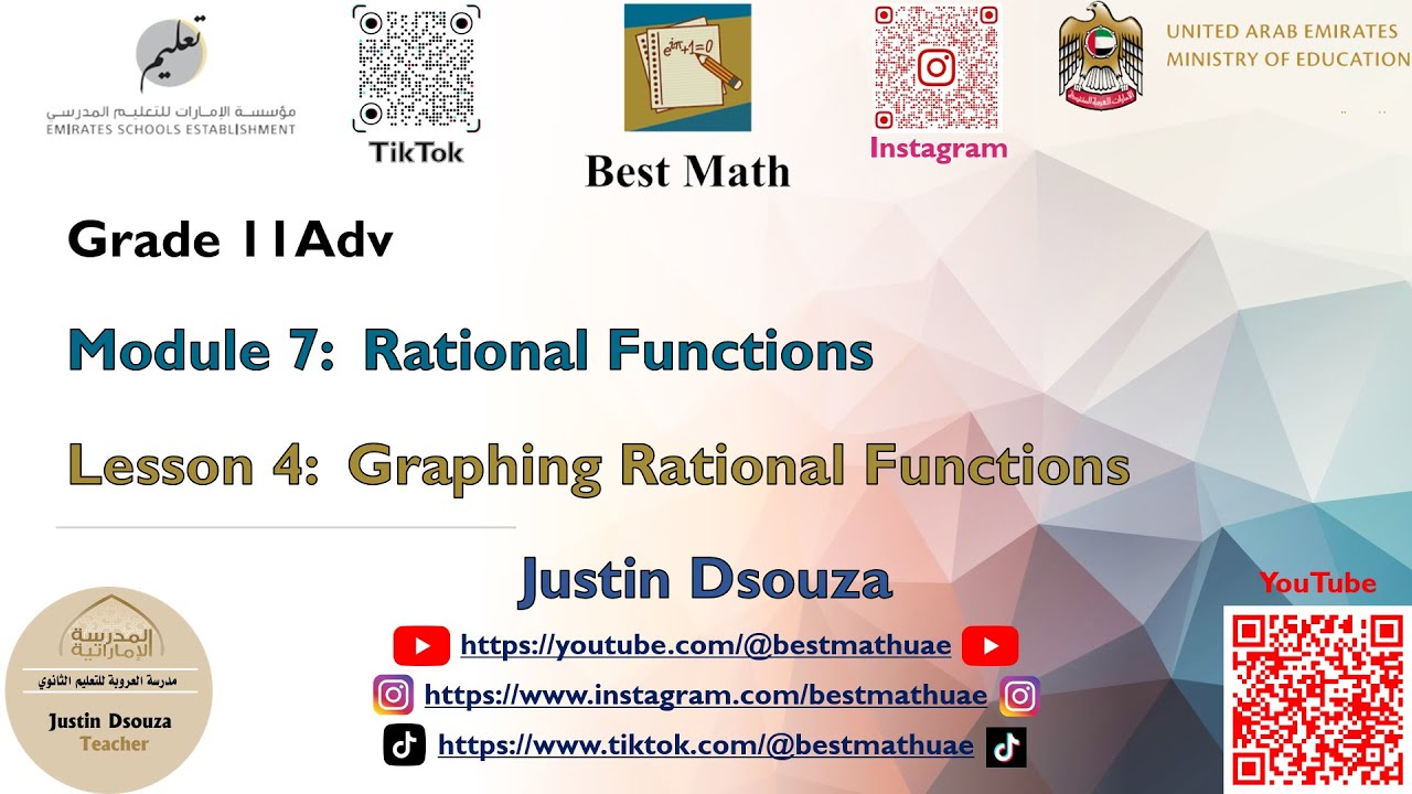 Graphing Rational Functions [Module 7 Lesson 4]