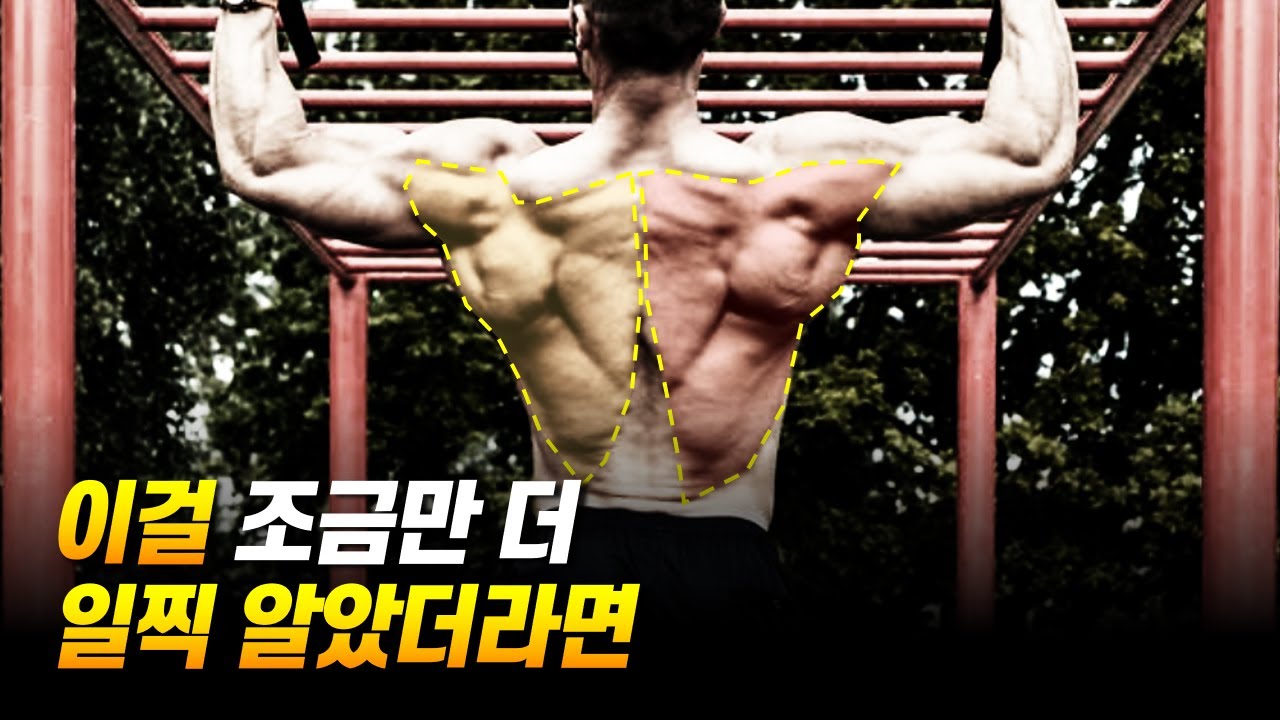 턱걸이 말고 풀업을 해야 상체 프레임 커지는 이유+방법