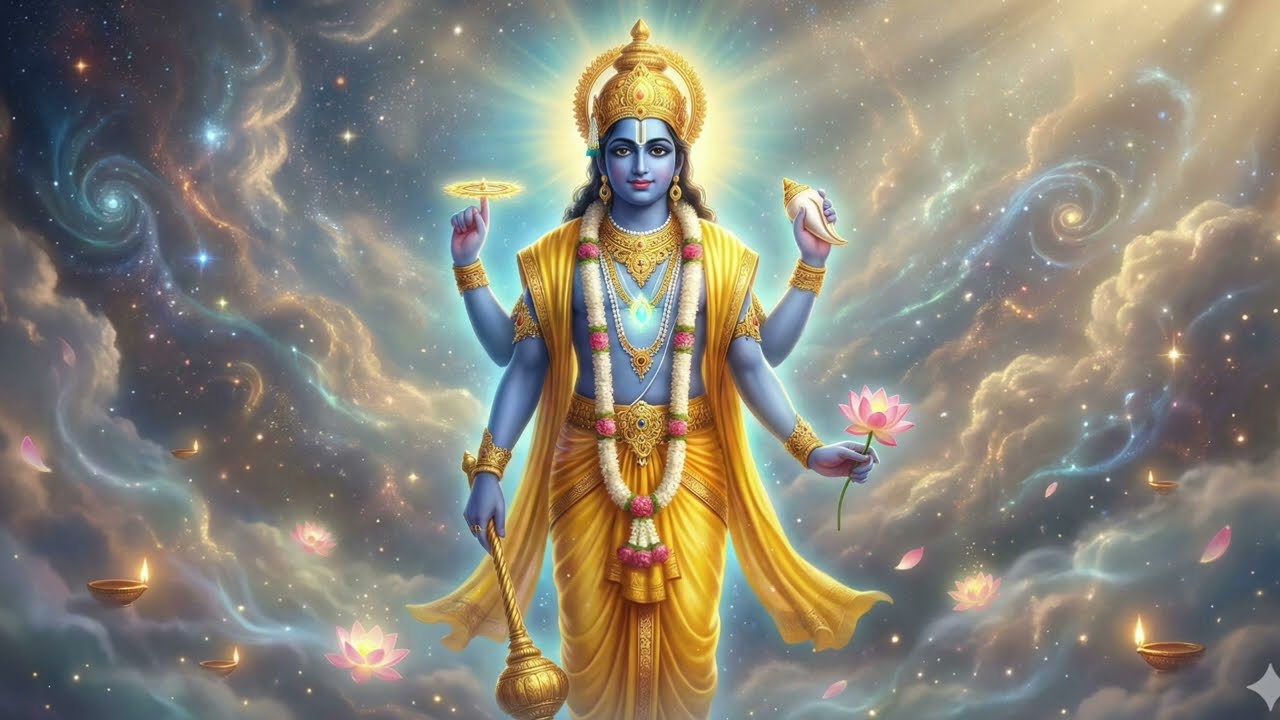 AUM (ॐ) Namo Narayanaya 108 Times | Powerful Vishnu Mantra for Peace, Protection & Divine Grace