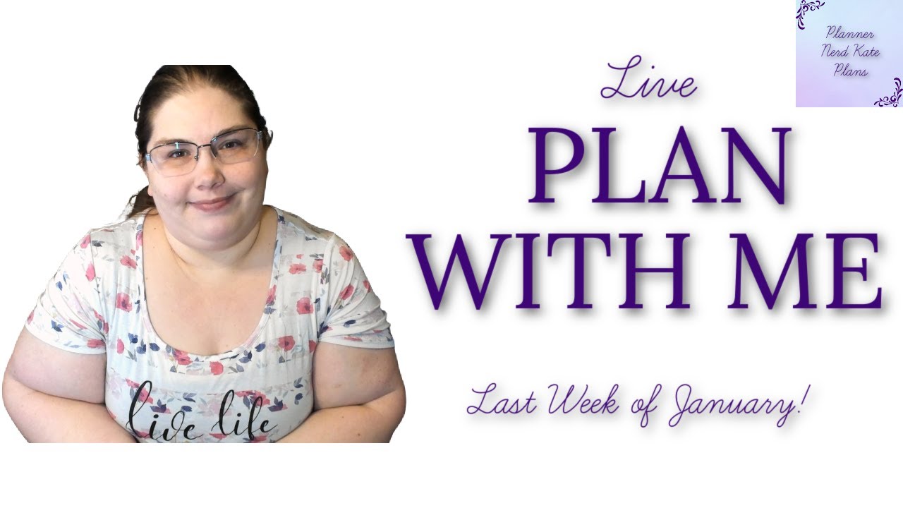 🔴 Live Plan With Me * Last Week  of January 2022 * PNP Frankenplanner Vertical