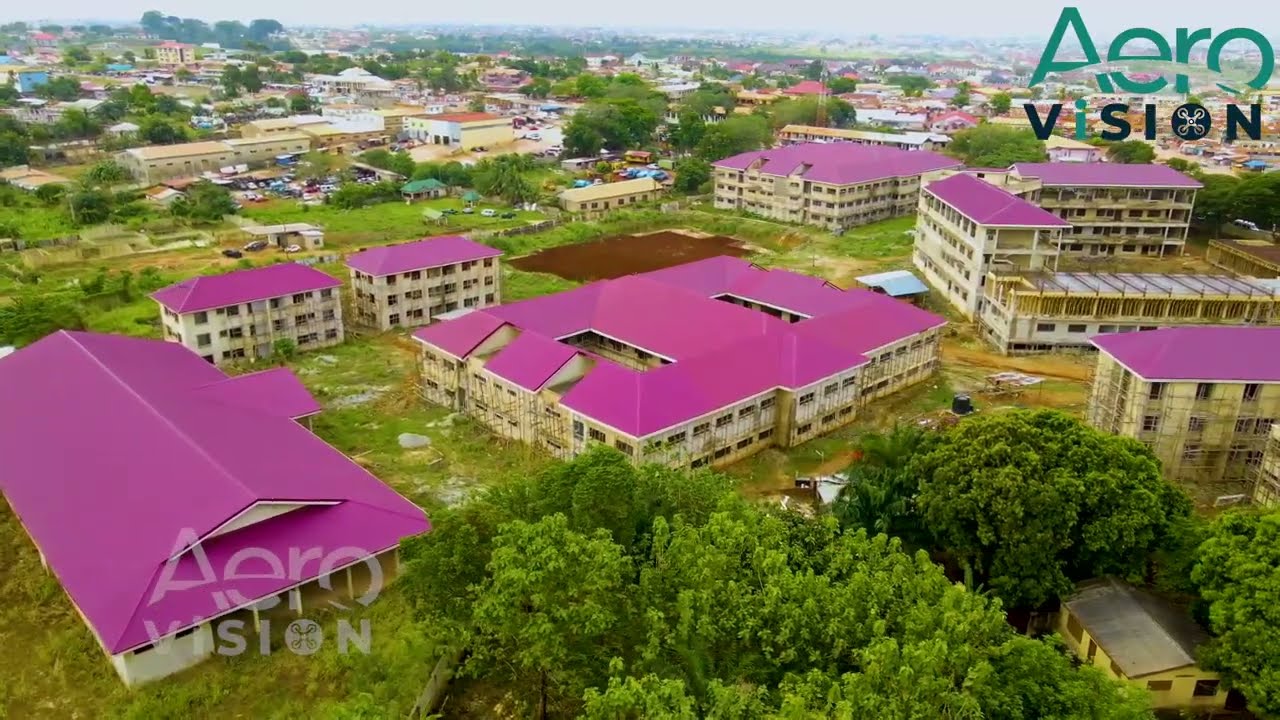 Drone View of Kwadaso Creative Arts High School (Ashanti Region) || Ghana