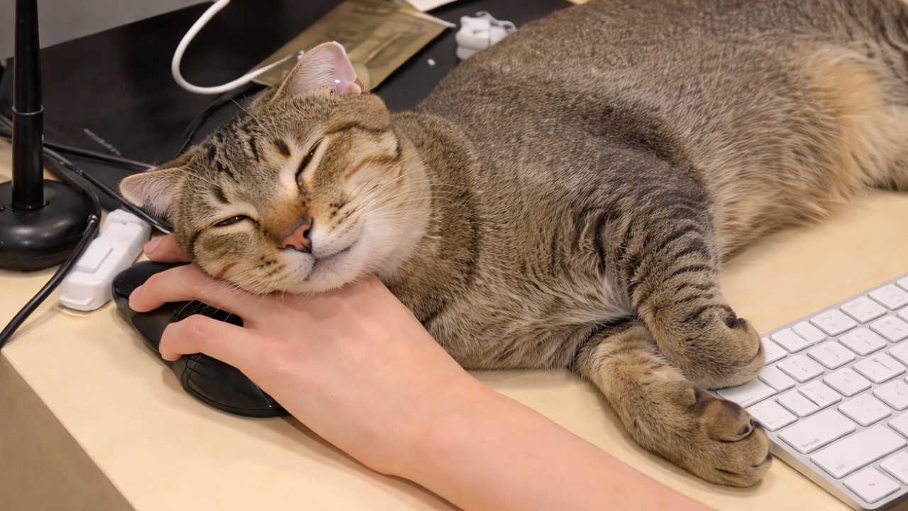 Rescue Cat Sleeps On Mom’s Hand And Quietly Changes Another Cat’s Life