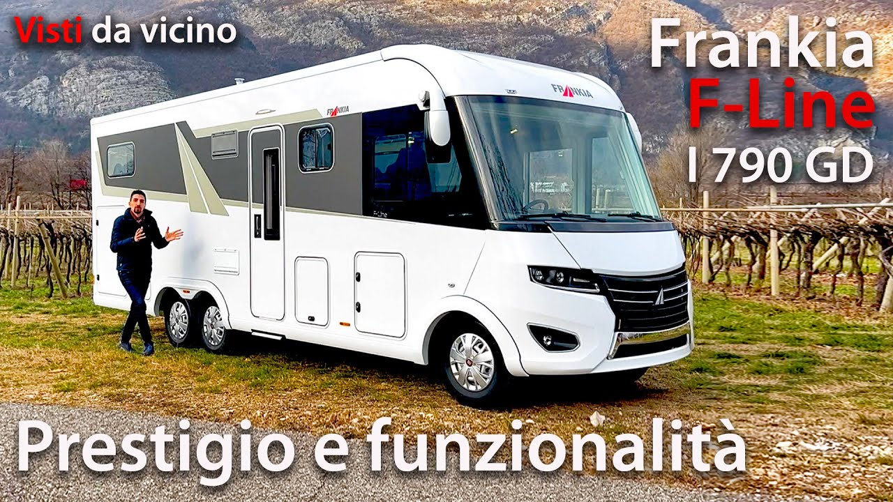 I perché del Frankia F-Line I 790 GD, un motorhome che coniuga prestigio e funzionalità.