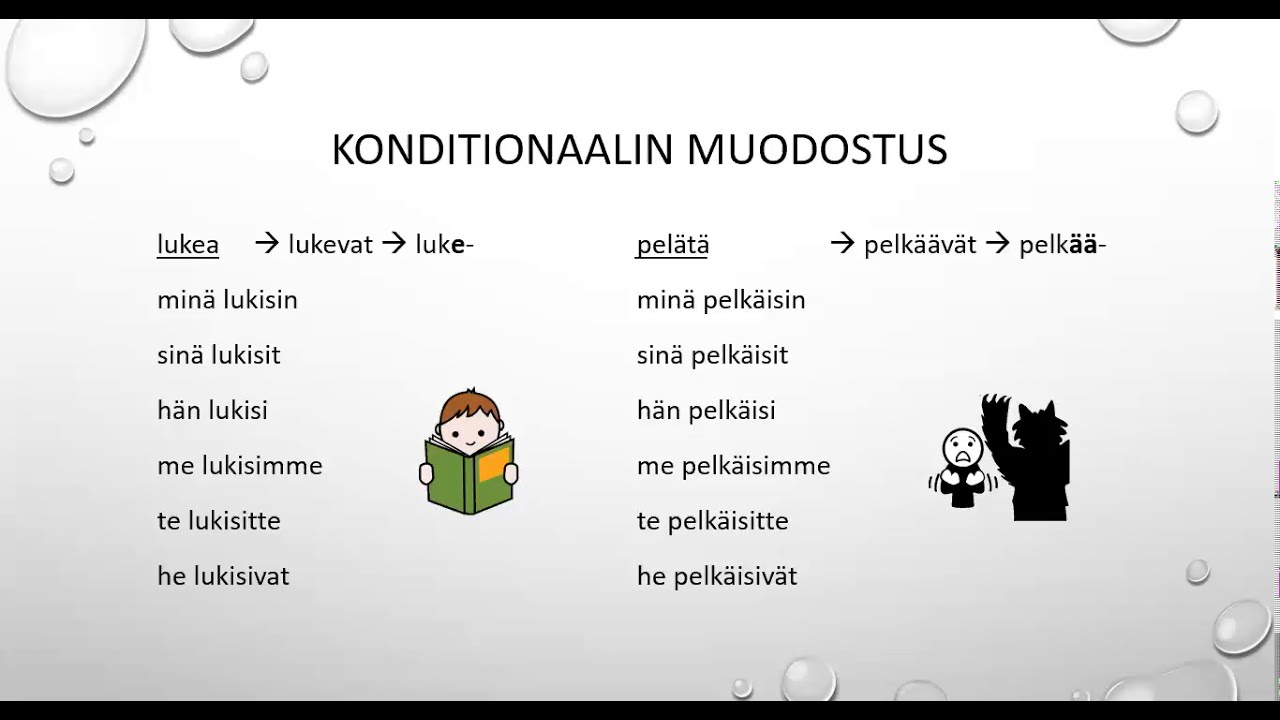 konditionaalin muodostus