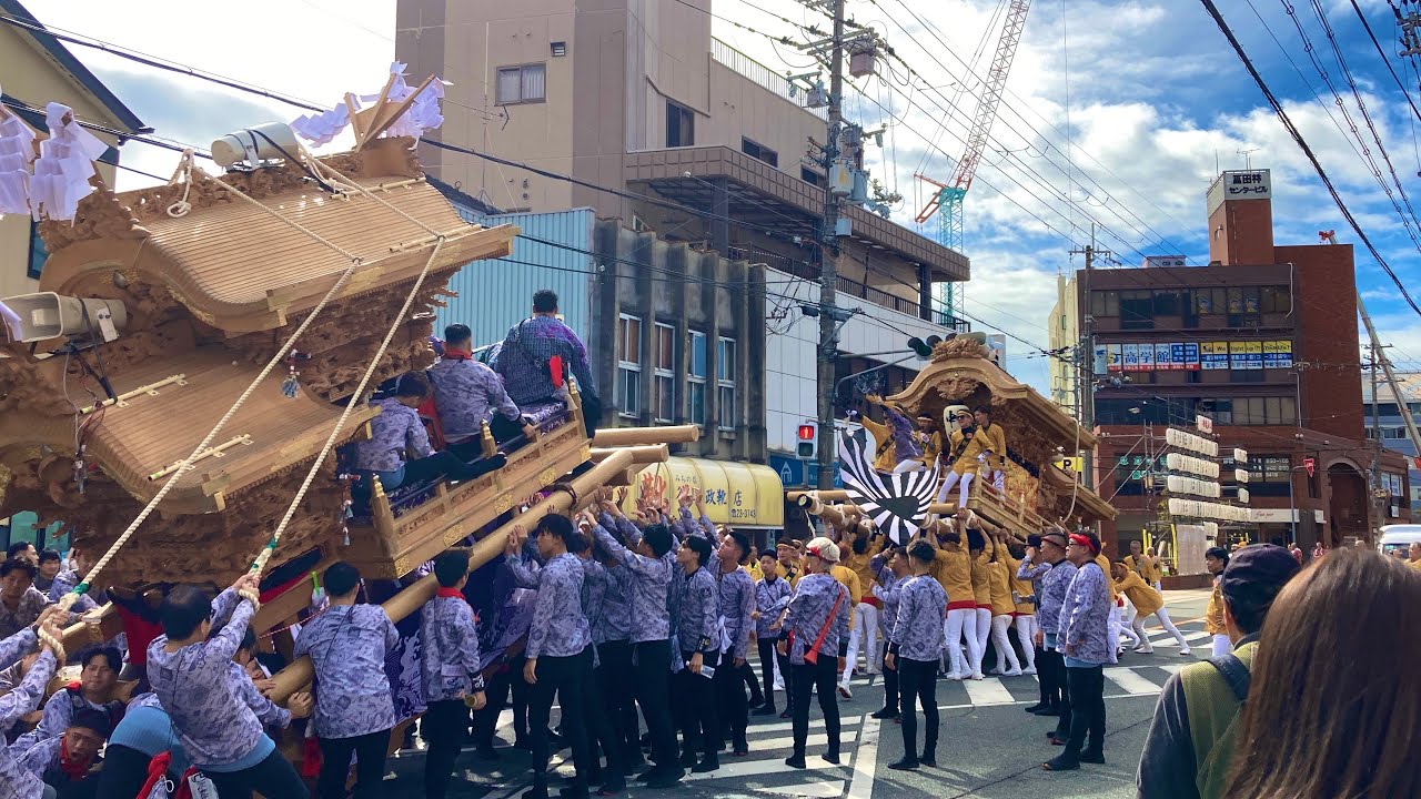 若一/中野だんじり富田林西口駅前かけ合い2025/10/18