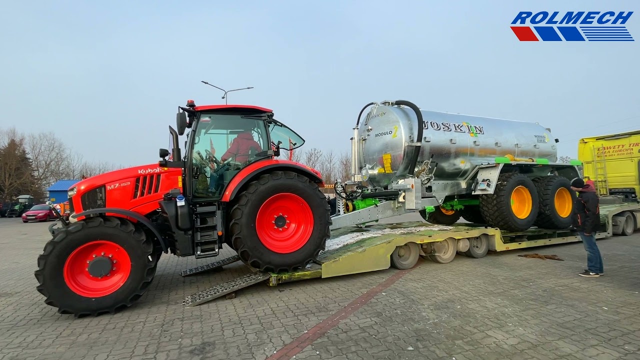 Odbiór KUBOTA M7 z JOSKIN 18000l | Rolmech