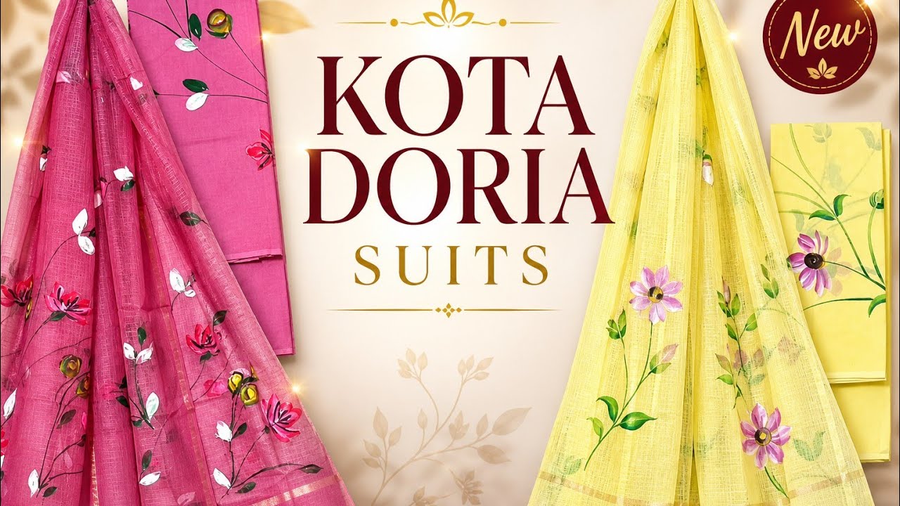 ✨Cotton  Suits With Kota Doriya Dupatta|Kota Doriya suits|kota doriya fashion|cotton suits