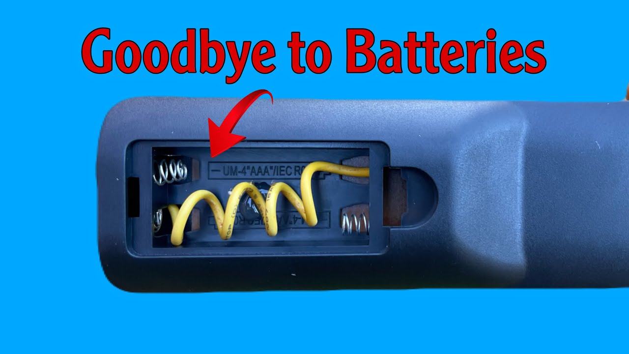 Running Any TV Remote Control Without Batteries at All