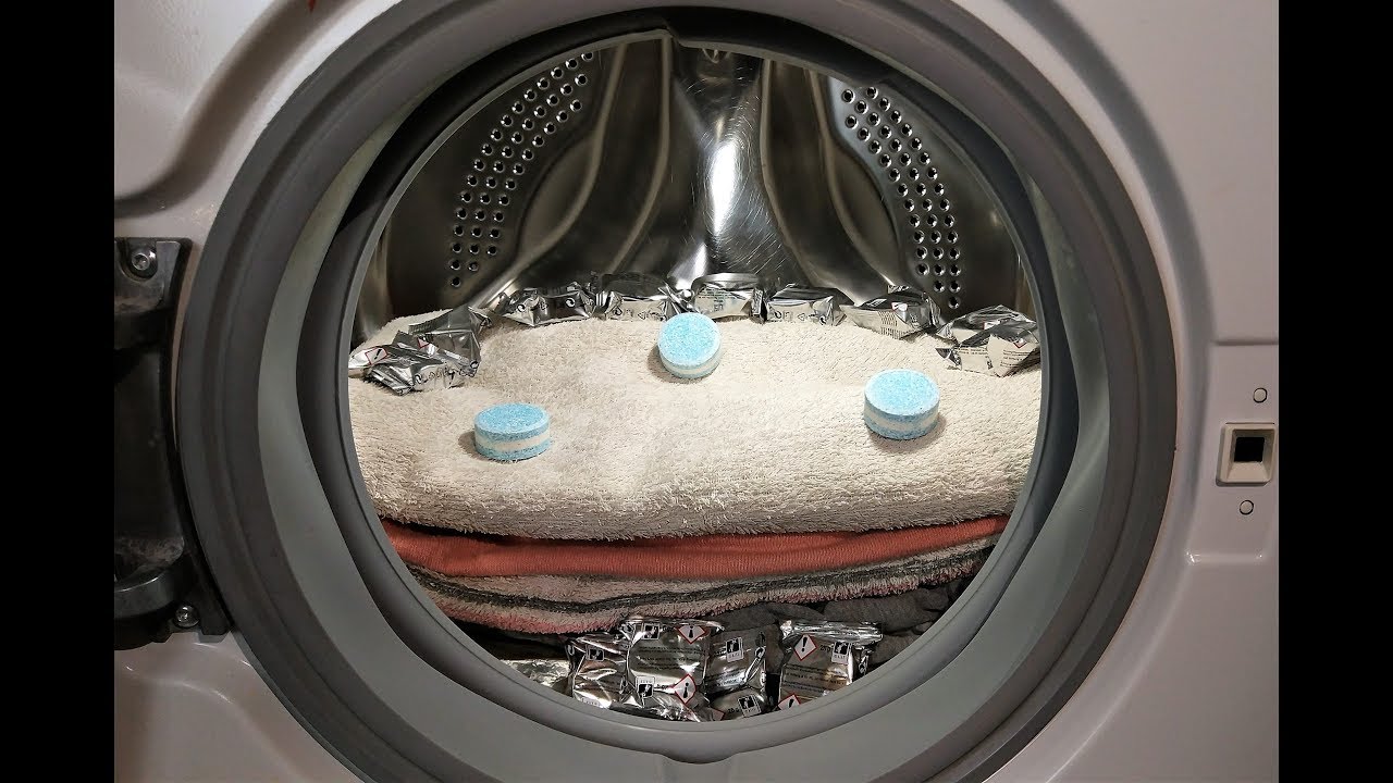 Experiment - Toilet Tablets - in a Washing Machine