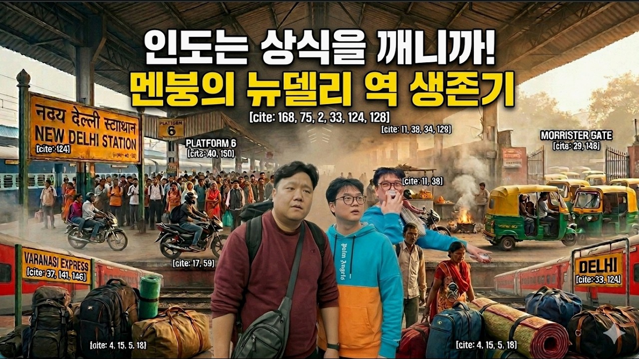 익숙함이 무너지는 뉴델리역, 생애 첫 기차칸 어케찾아?