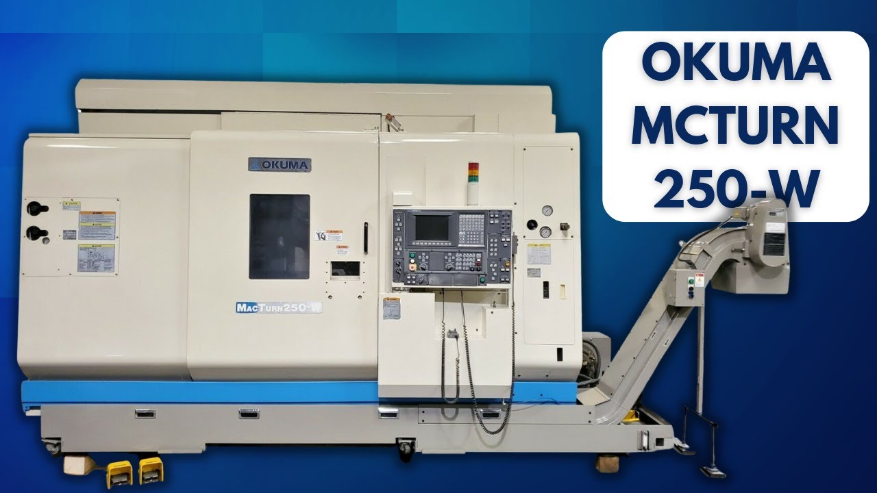 OKUMA MACTURN 250-W CNC 7 AXIS TURN MILL LATHE SKU 1989 – MachineStation