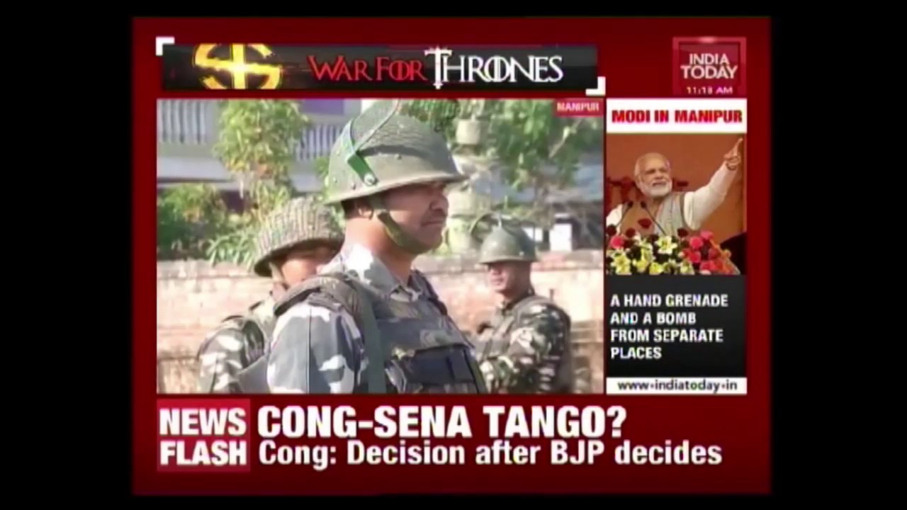 Hand Granade Found Near The Gate Of  BJP Candidate, Manipur