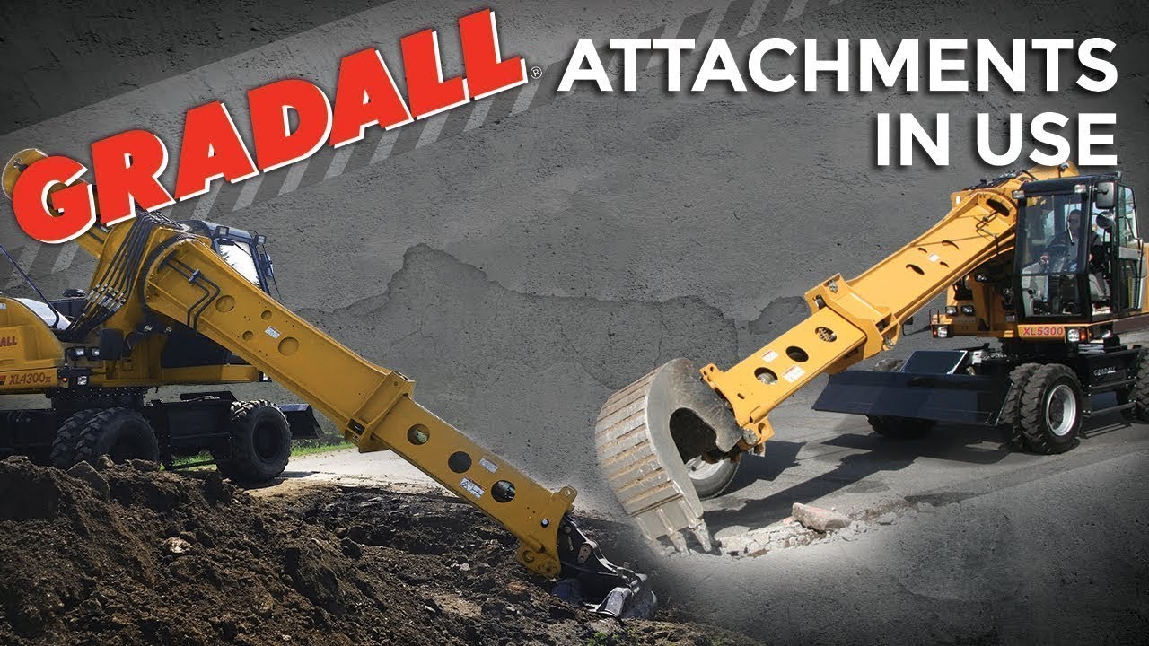 Attachments in Use on Gradall Excavators