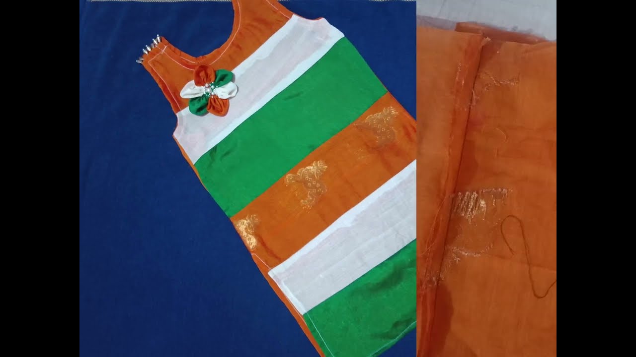 🇮🇳 Baby Girl Tiranga Dress – Stitching