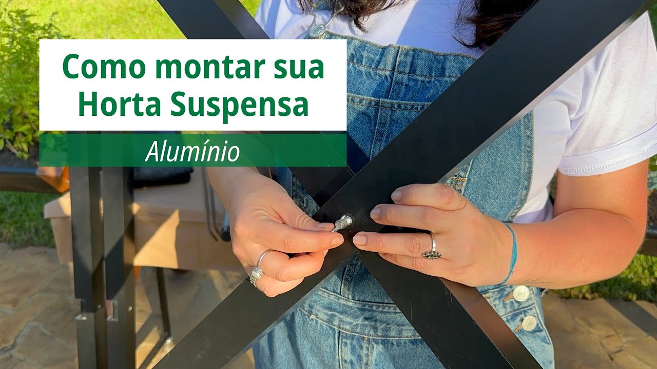 Horta Suspensa em alumínio - Como montar