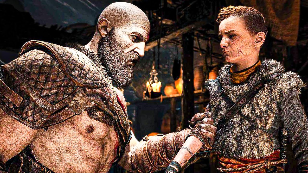 God of War - Best Kratos & Atreus Moments (4K ULTRA HD)