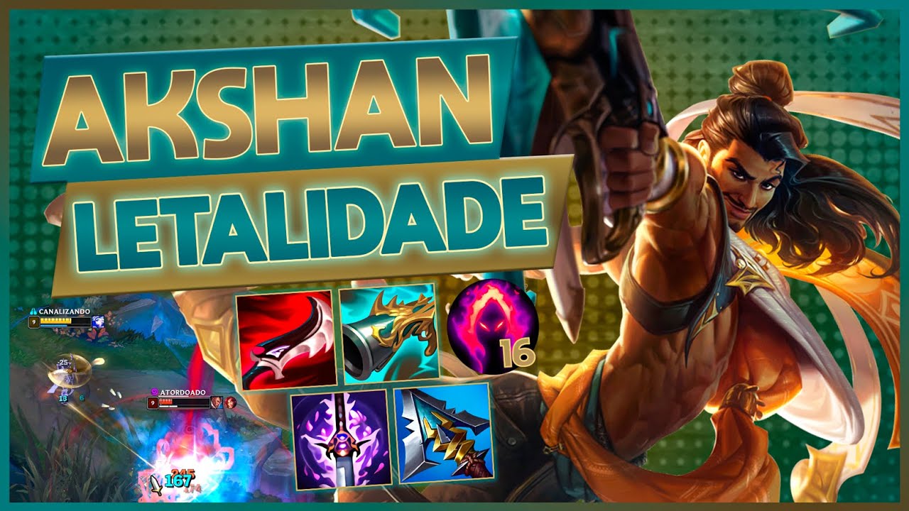 AKSHAN MID FULL LETALIDADE | GAMEPLAY TESTANDO O NOVO CAMPE&Atilde;O | ELE &Eacute; MESMO ROUBADO?