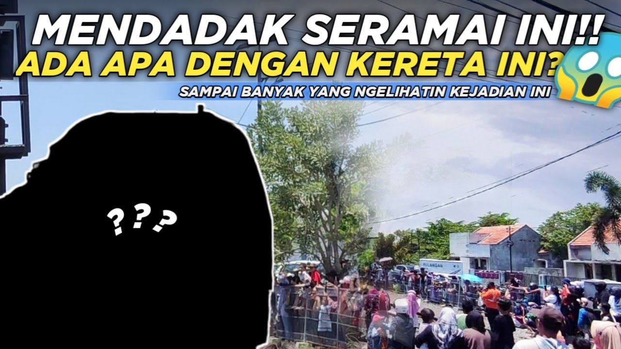 ADA APA DENGAN KERETA API INI? SAMPAI DIKERUMUNI BANYAK ORANG😱 | Momen Munculnya Kereta Luar Biasa