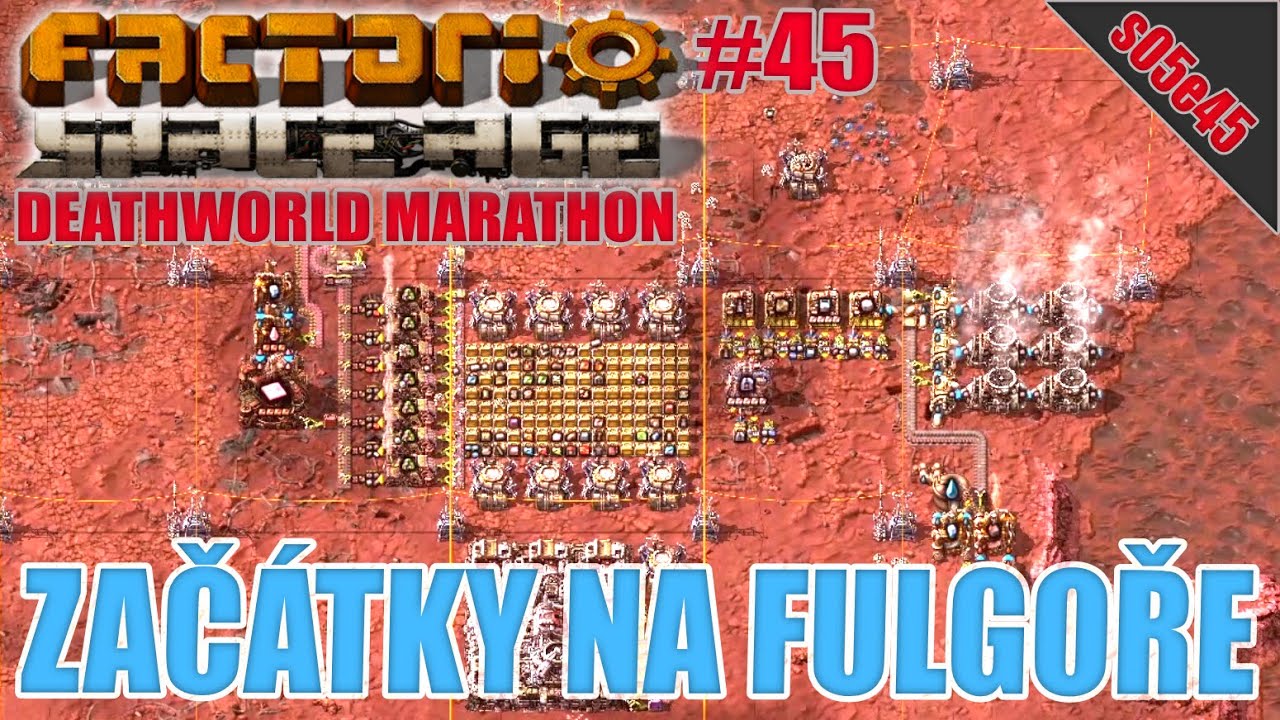 Z&aacute;klady Fulgorsk&eacute; base, zabydlujeme se | S05E45 | Factorio: Space Age - Maraton světa smrti