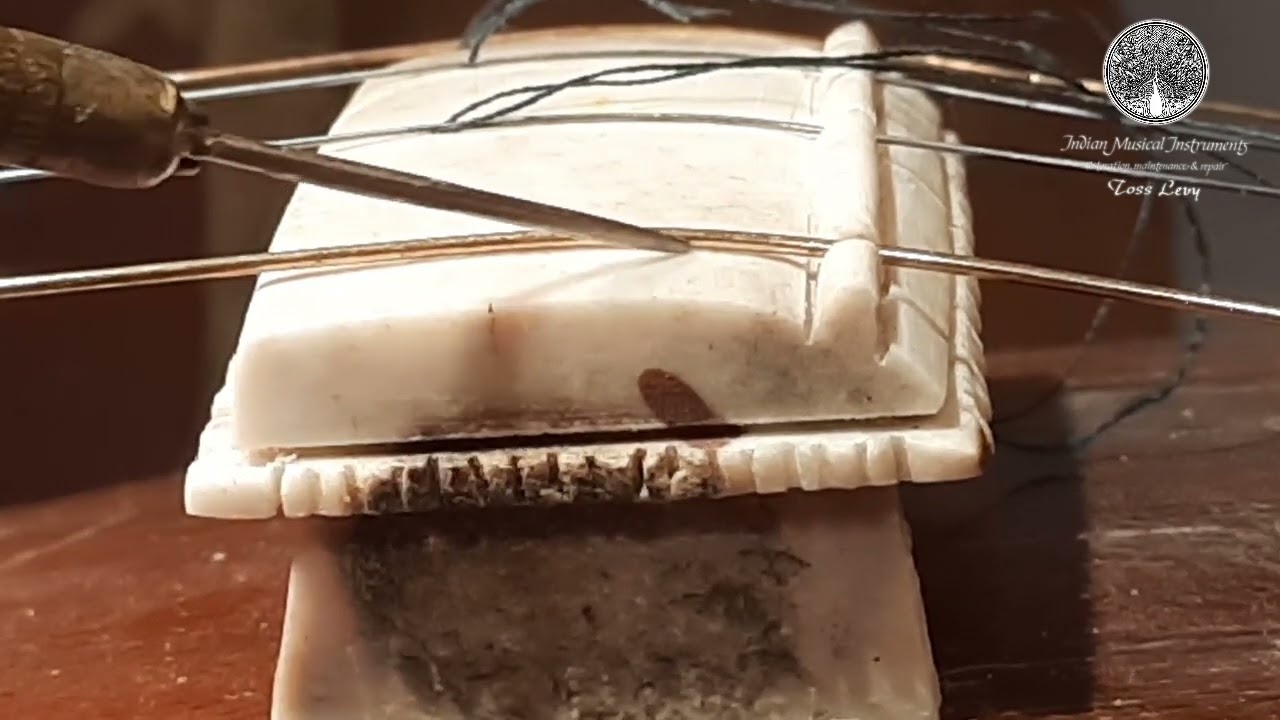 Jawari for Tanpura 6 ~ Jawari for one string. Open and closed jawari and how to apply it.