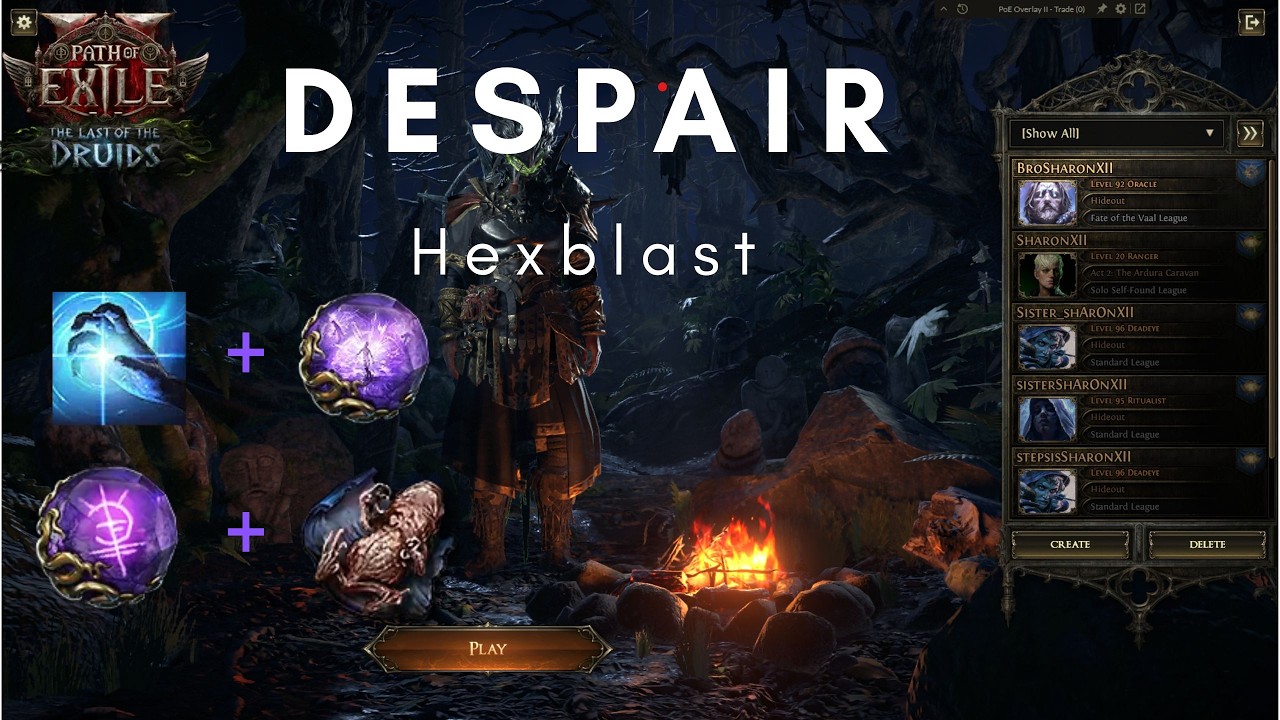 Live 🔴path of exile 2 | Oracle ผู้ใช้คุณไสย COC+Hexblast