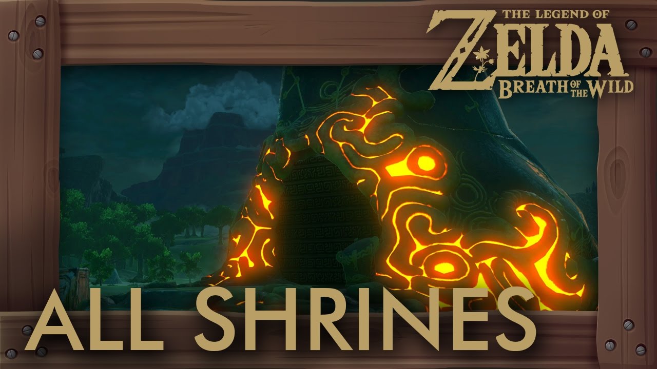 Zelda Breath of the Wild - All Shrine Locations