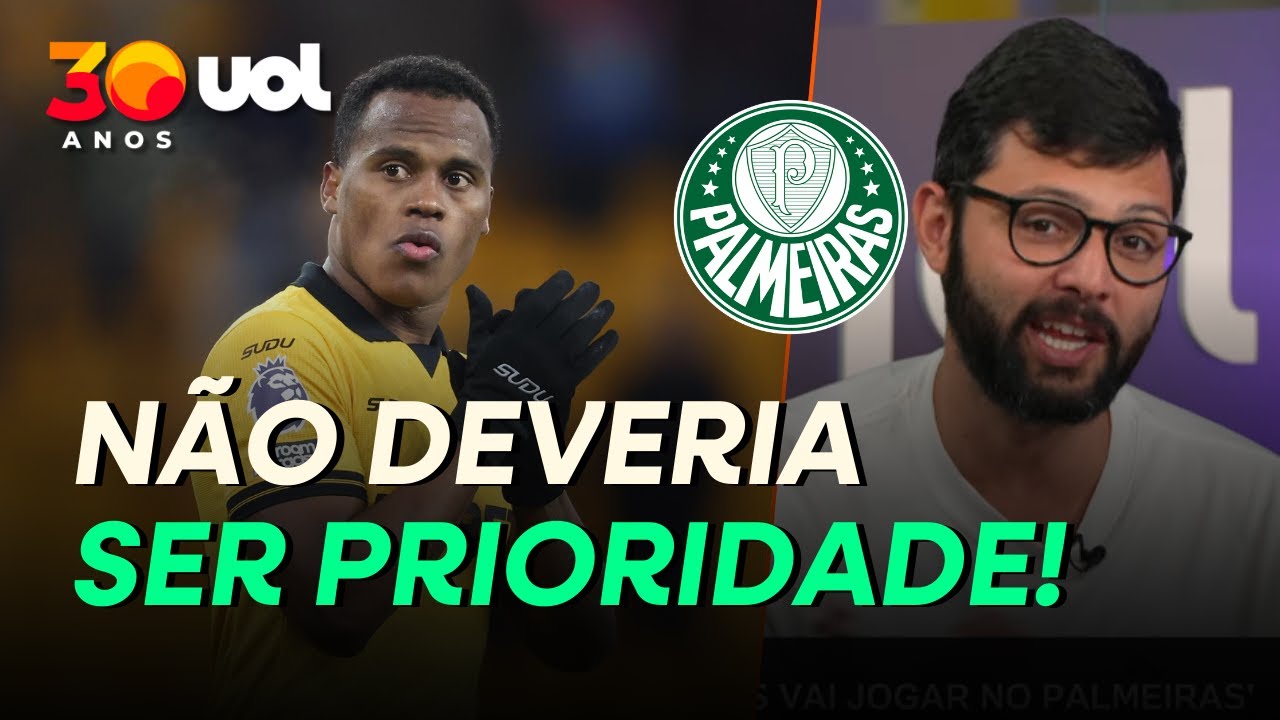 LAVIERI: JHON ARIAS É GRANDE JOGADOR, MAS NÃO DEVERIA SER PRIORIDADE DO PALMEIRAS