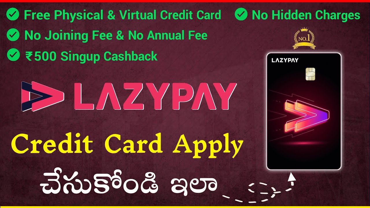LazyPay Credit Card Apply online | LazyPay | Buy Now Pay Later | Credit Card Apply in Telugu