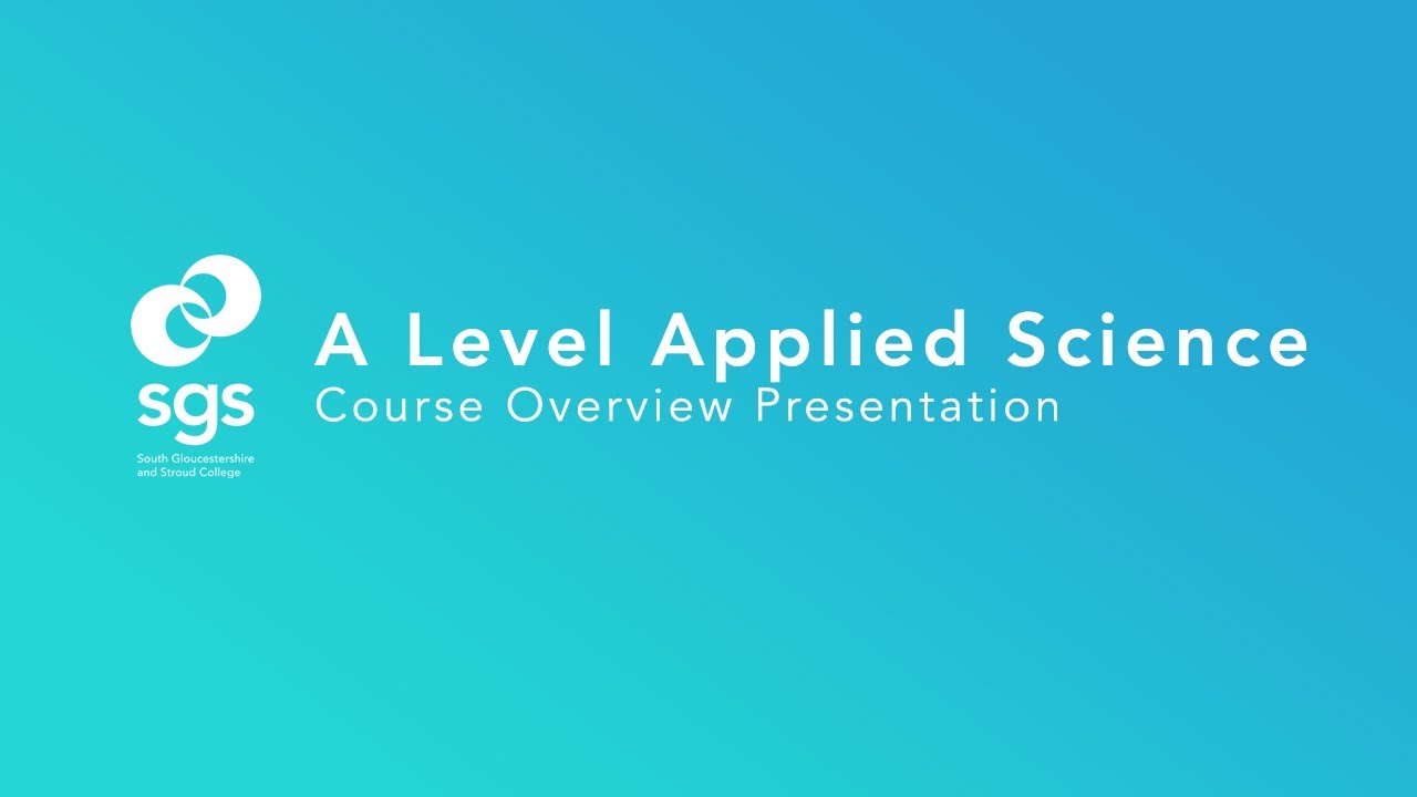 Applied Science Course Overview Presentation