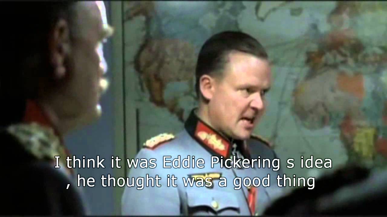 Hitler finds out he cant go to Chester Races this year