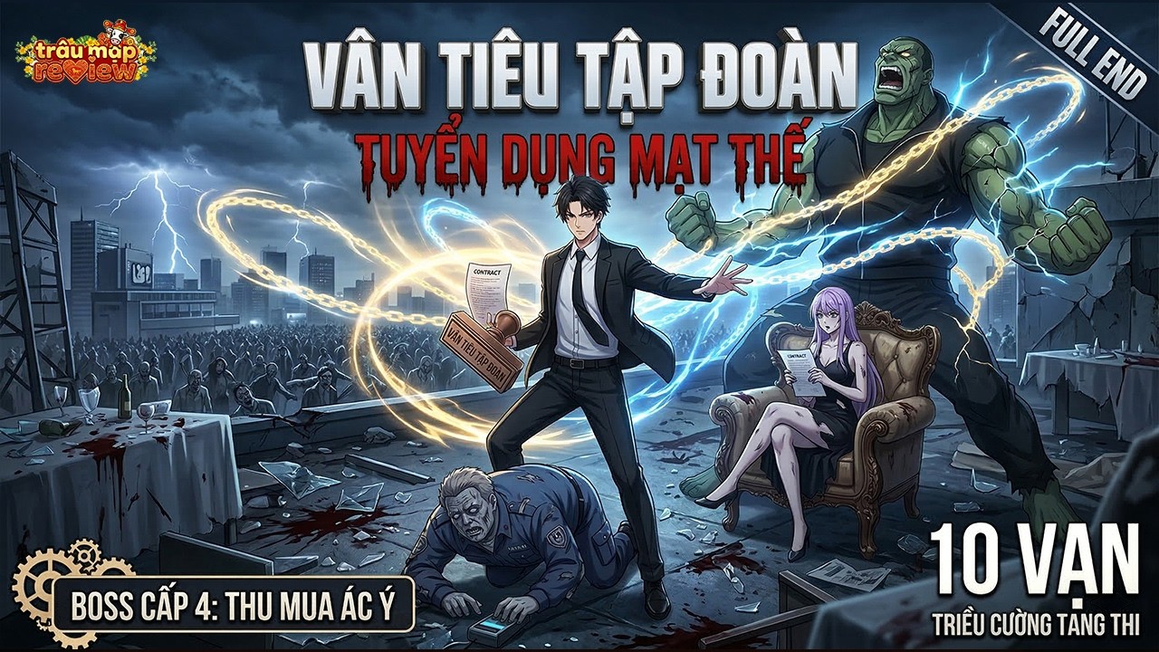 《Full End》Main Dùng KPI Quản Lý Tang Thi, Ép Quái Vật Tăng Ca 24/7 | Truyện 3D | Trâu Mặp Review