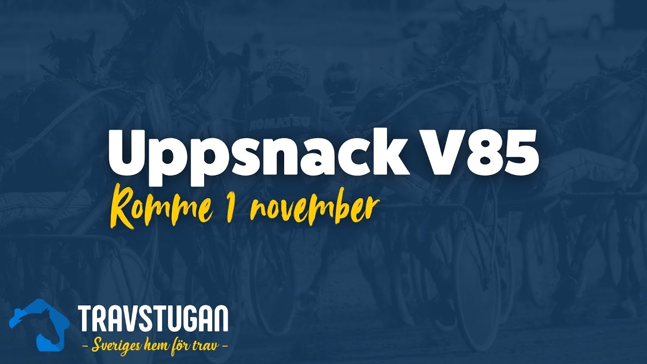 Uppsnack V85 - Romme 1 november 2025