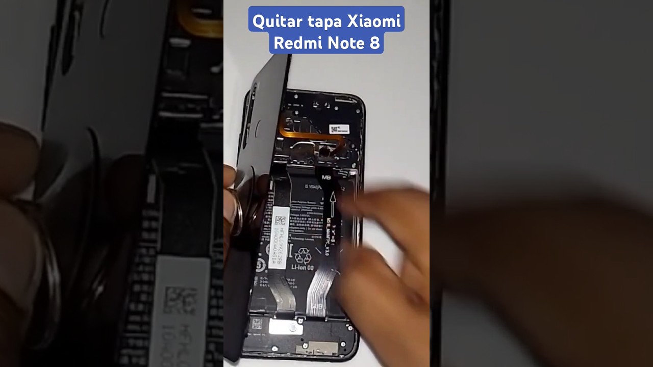 Como quitar tapa trasera Xiaomi Redmi Note 8 #pantallarota #tutorial #xiaomitrucos #repair