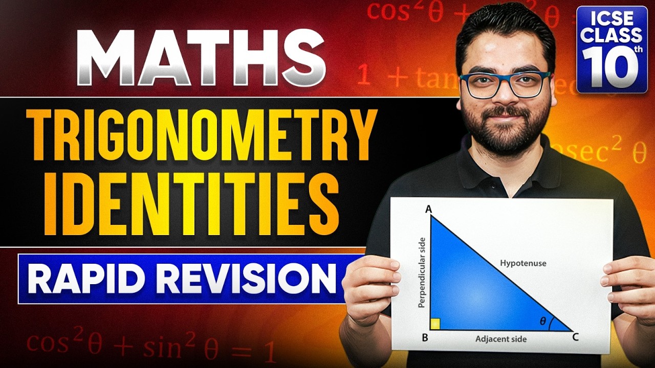 ICSE Class 10 Maths | Trigonometric Identities🔥Complete Revision #infinitylearn #icseboard