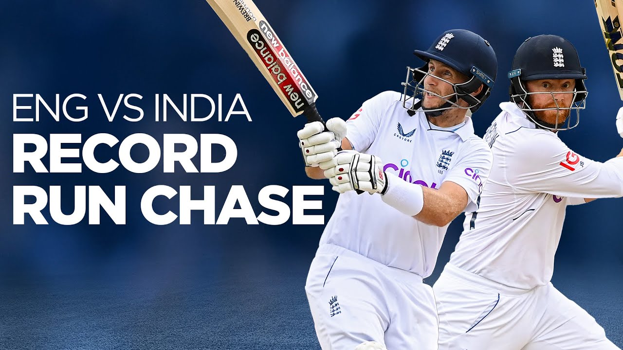 Bairstow & Root 🆚 India | 📺 Run Chase to Win IN FULL | ⏮️ England v India 2022