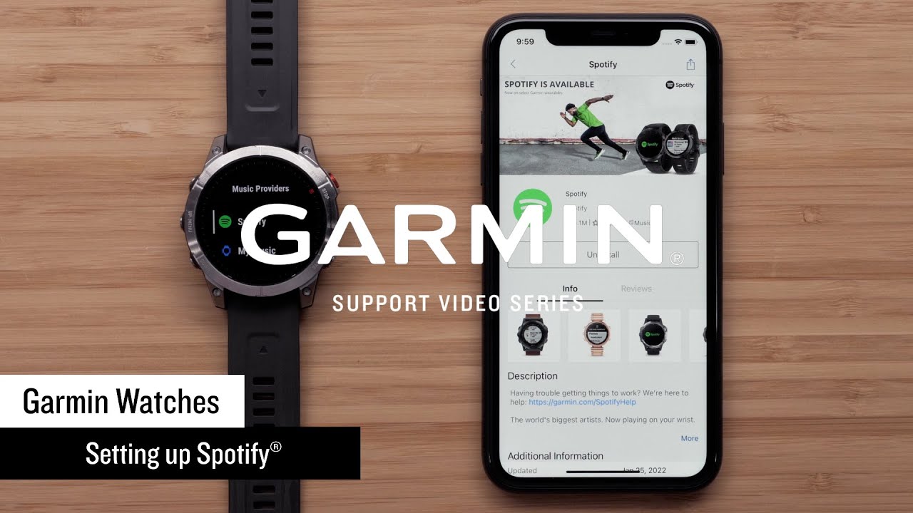 Support: Setting Up Spotify&reg; on a Garmin Watch