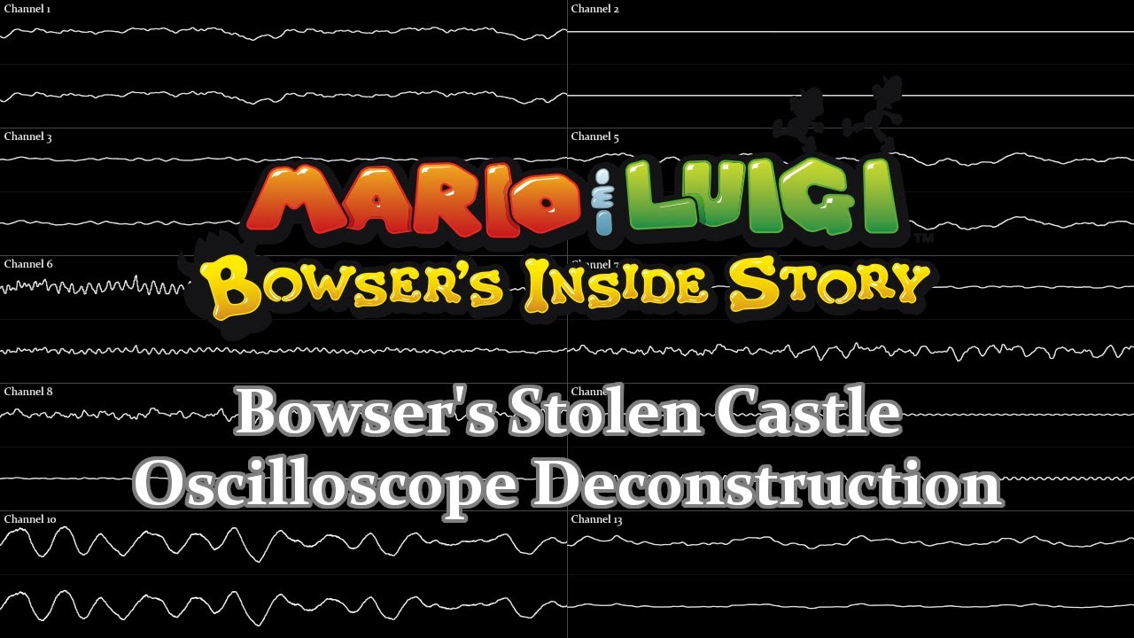 Mario & Luigi: Bowser's Inside Story - Bowser Castle (Oscilloscope Deconstruction)