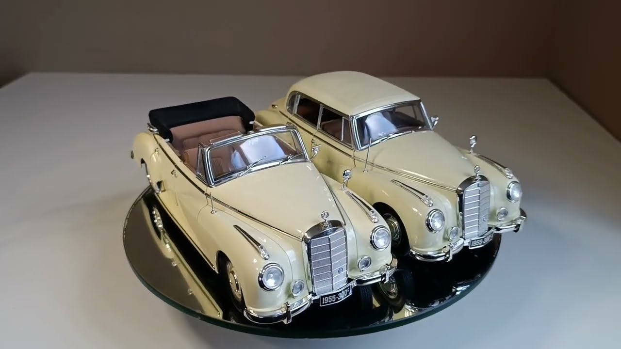 Rare  Mercedes Benz 300c Limousine - Cabrio 1955 Ricko 1/18 car_models1.18