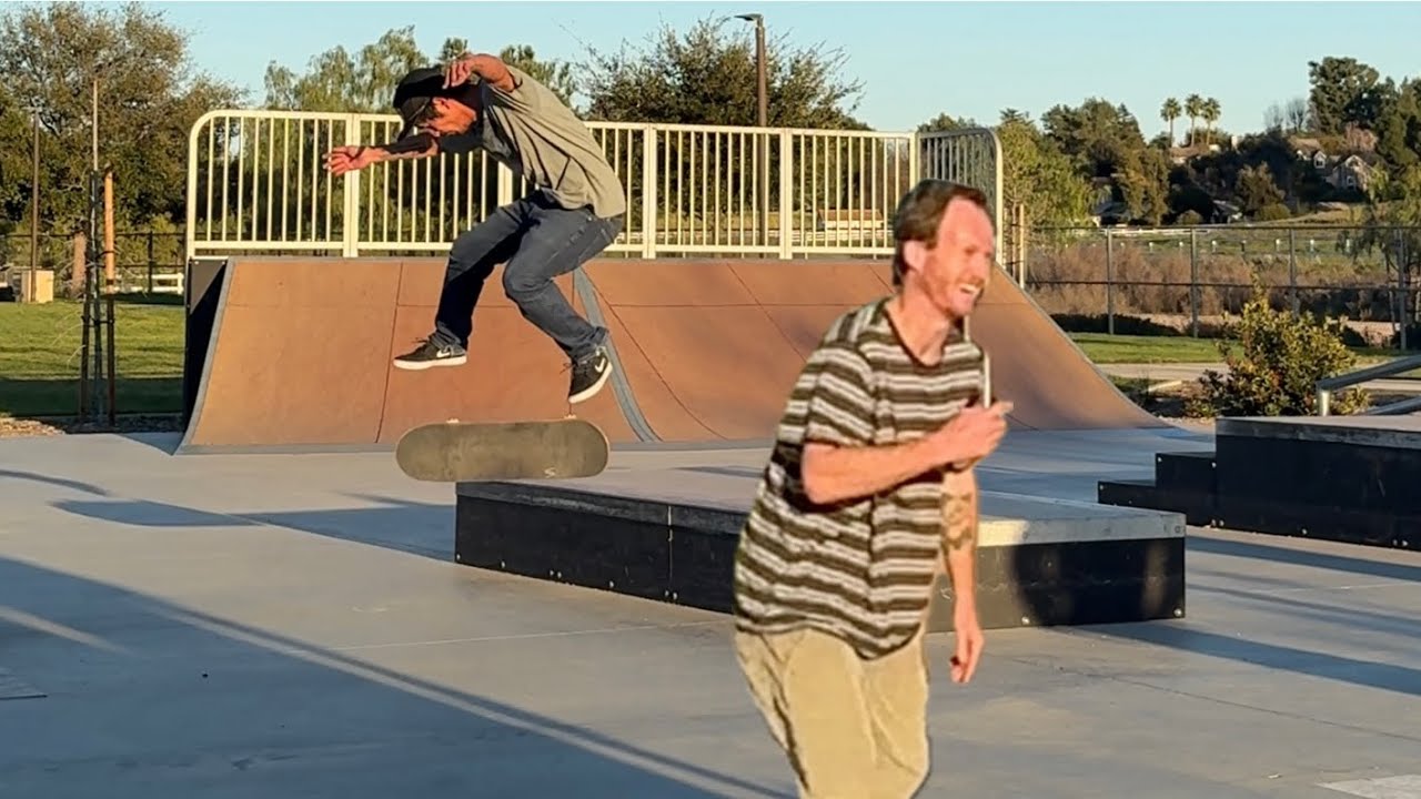 I left the camera recording while we skated 